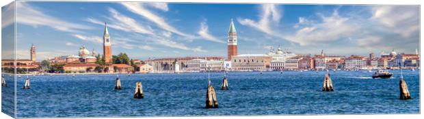 Serene Venice Lagoon View Canvas Print by Roger Mechan
