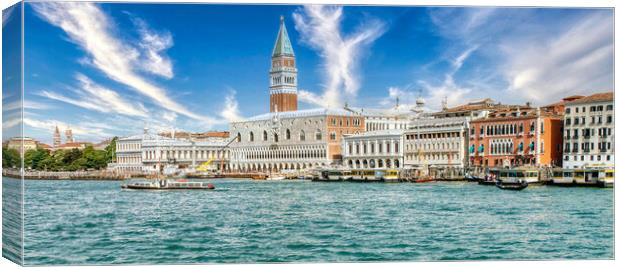 Serenity Surrounds Venetian Architecture Canvas Print by Roger Mechan