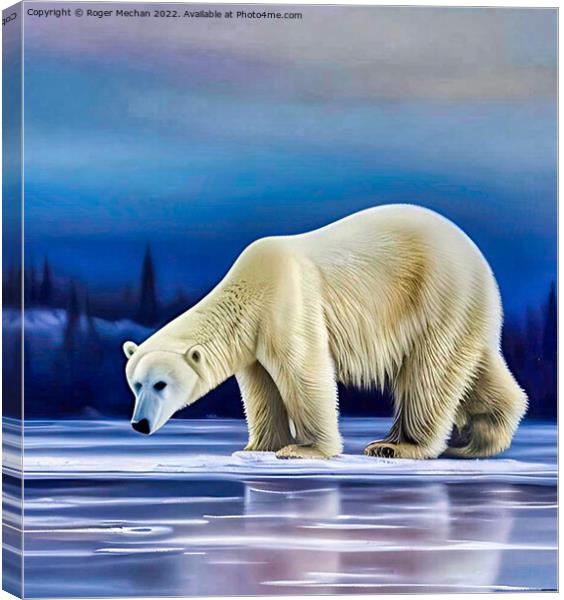 Arctic Majesty Canvas Print by Roger Mechan