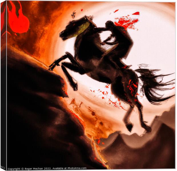 Inferno Ride Canvas Print by Roger Mechan