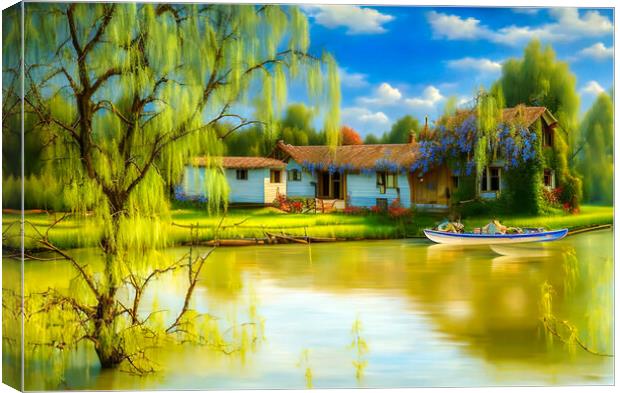 Peaceful Retreat Canvas Print by Roger Mechan