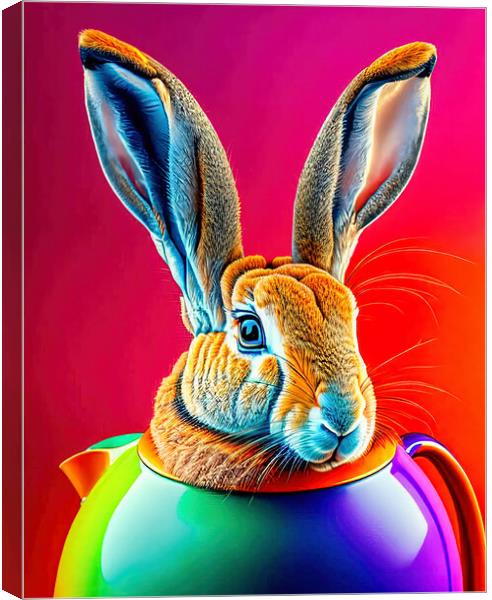 The Humble Hare's Fate Canvas Print by Roger Mechan
