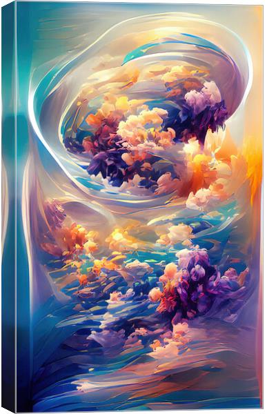 Cosmic Creation Canvas Print by Roger Mechan