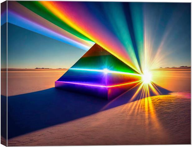 Prism Refraction Canvas Print by Roger Mechan