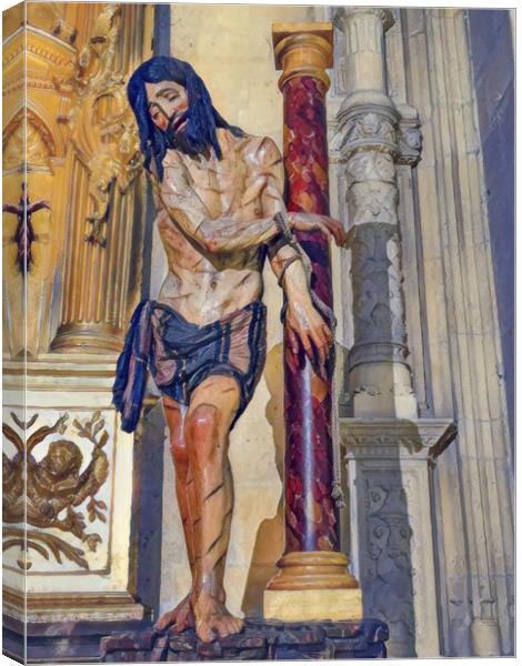 The Agony of Christ Canvas Print by Roger Mechan