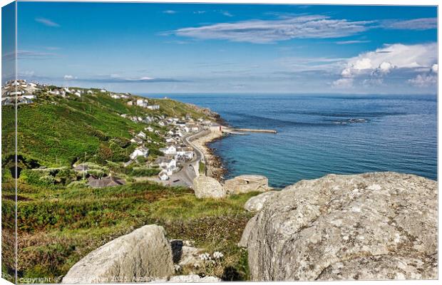 Sennen Cove Cornwall Canvas Print by Roger Mechan