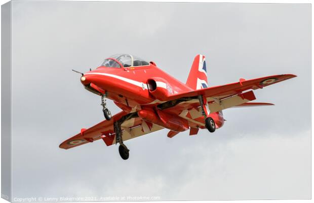 Red Arrow  Canvas Print by Lenny Blakemore
