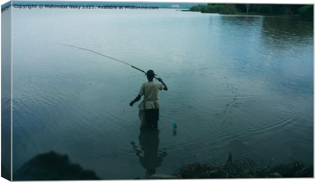 Fisherman Lake Victoria Canvas Print by Mehmood Neky