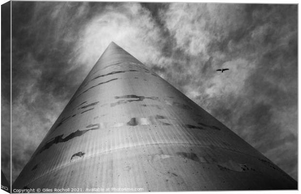 The spire of Dublin Ireland Canvas Print by Giles Rocholl