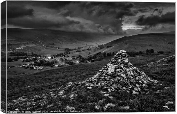 Kettlewell Wharfedale Yorkshire Canvas Print by Giles Rocholl