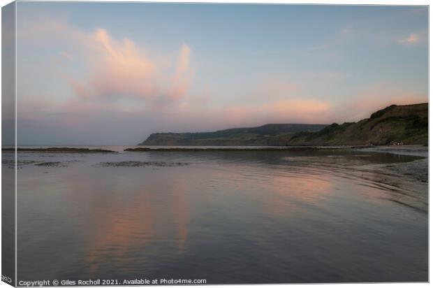 Ravenscar from Robin Hoods Bay Yorkshire Canvas Print by Giles Rocholl