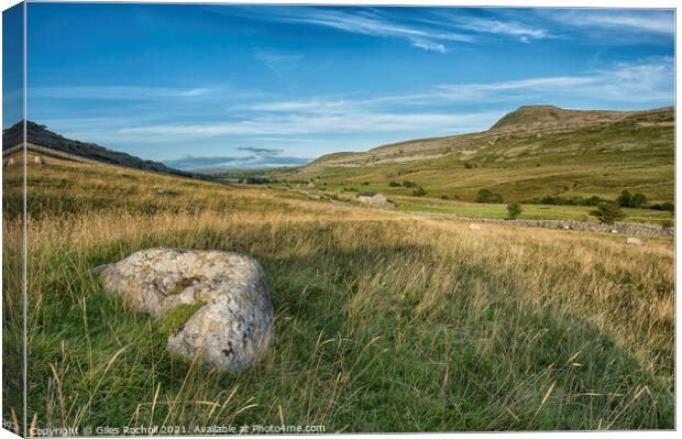Inglebrough Yorkshire dales Canvas Print by Giles Rocholl