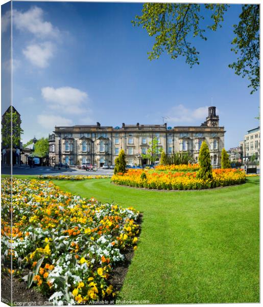 Spring flowers Harrogate Yorkshire Canvas Print by Giles Rocholl