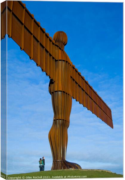 Angel of the North and tourism Canvas Print by Giles Rocholl