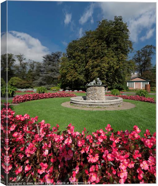 Valley Gardens Harrogate Yorkshire Canvas Print by Giles Rocholl