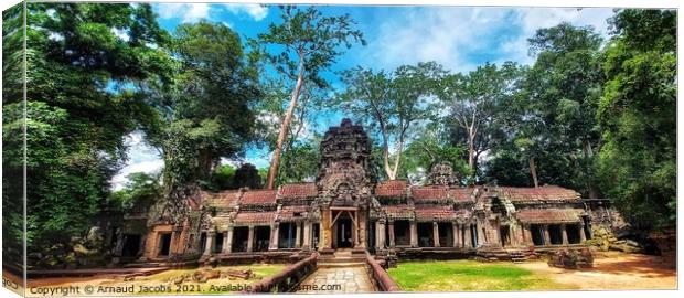 Ta Prohm Temple, Angkor Wat Canvas Print by Arnaud Jacobs