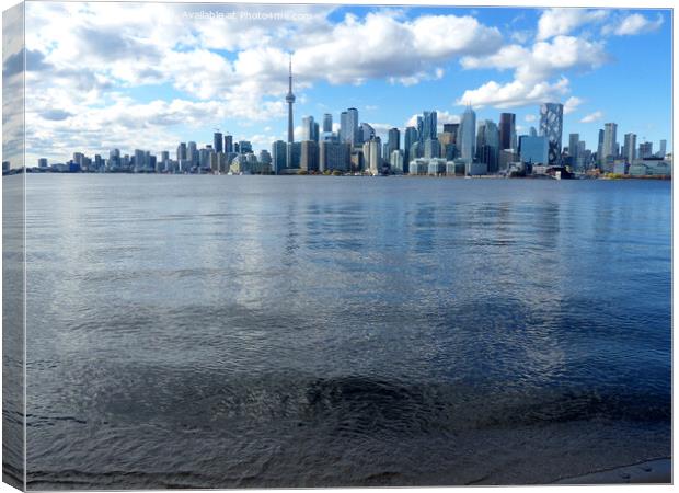Toronto city from Ward's Island Canvas Print by Phil Banks