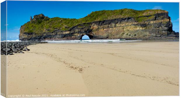 Hole in the Wall Transkei - Wild coast Mpako river - South Africa Canvas Print by Paul Naude