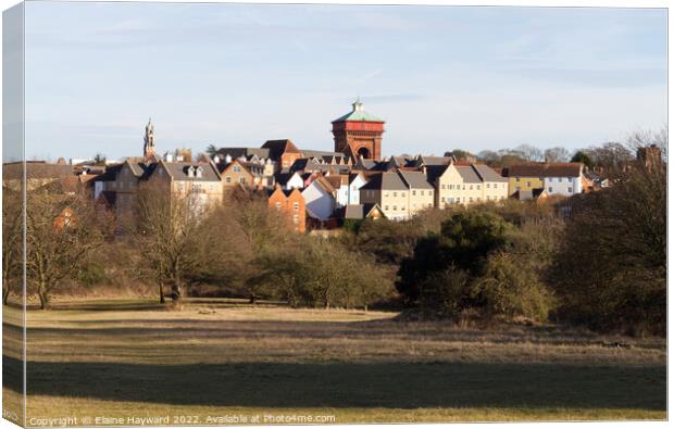 Jumbo tower Colchester city skyline Canvas Print by Elaine Hayward