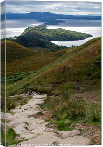 Lomond Horizons  Canvas Print by Paul Pepper