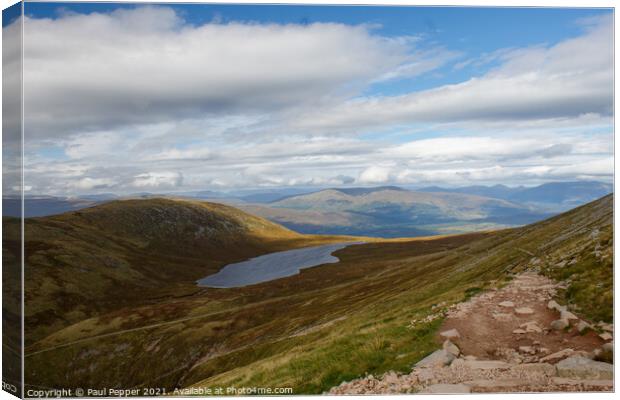 Ben Nevis rest point Canvas Print by Paul Pepper