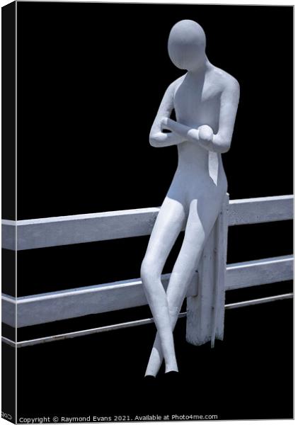 Thinking Man 2 Canvas Print by Raymond Evans