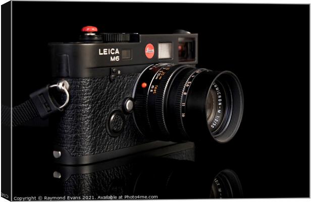 Leica M6 vintage camera Canvas Print by Raymond Evans