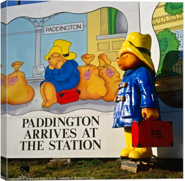 Paddington Bear c.1985 Canvas Print by Raymond Evans