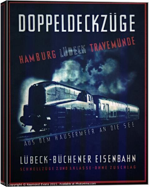 German steam train Canvas Print by Raymond Evans