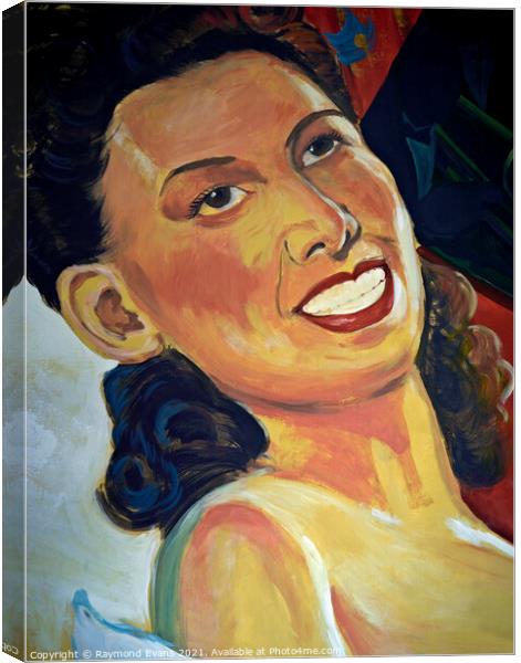 1940s woman Canvas Print by Raymond Evans