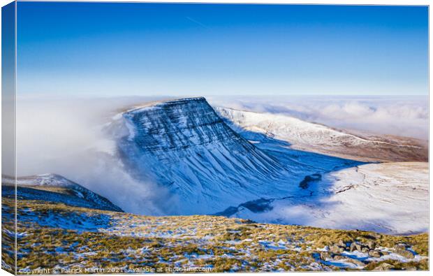 Brecon Beacons Cloudbank Canvas Print by Patrick Martin