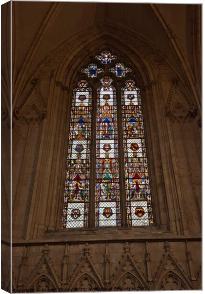 York Minster Cathedral in Britain Canvas Print by Russell Finney