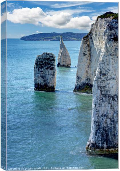 Swanage Canvas Print by Stuart Wyatt