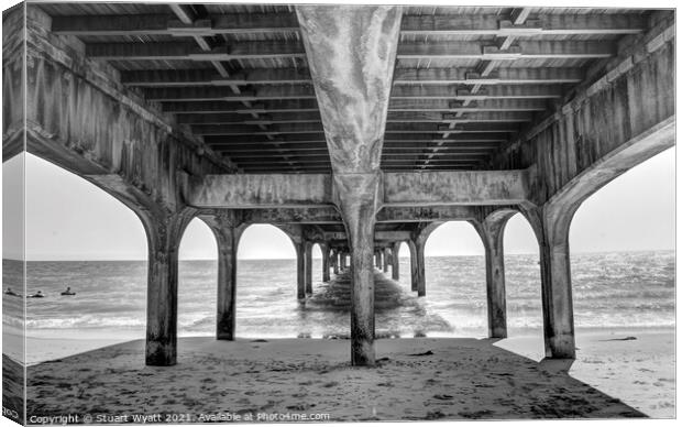 Boscombe Canvas Print by Stuart Wyatt