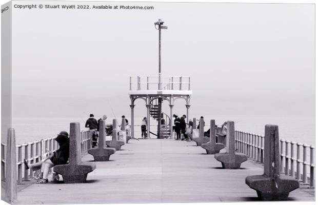 Weymouth Stone Pier Canvas Print by Stuart Wyatt