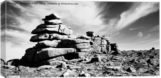 Dartmoor Roos Tor Canvas Print by Stuart Wyatt