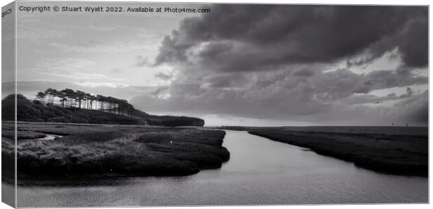 River Otter, Budleigh Salterton Canvas Print by Stuart Wyatt