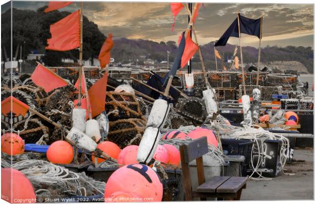 Mudeford Quay, Christchurch Canvas Print by Stuart Wyatt