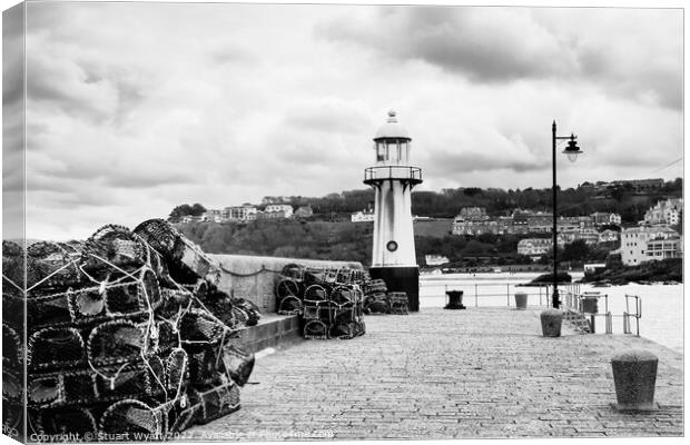 St. Ives Pier Canvas Print by Stuart Wyatt