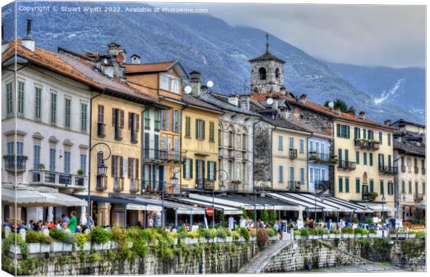 Connobio, Lake Maggiore, Italy Canvas Print by Stuart Wyatt