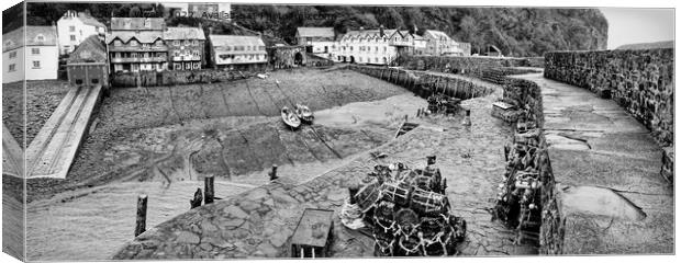 Clovelly Harbour Devon Canvas Print by Stuart Wyatt