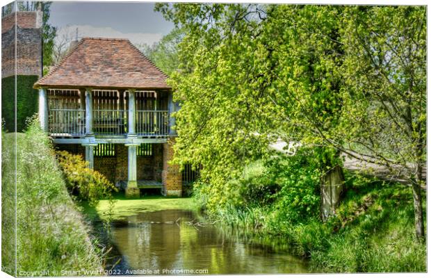 The boathouse at Sissinghurst Canvas Print by Stuart Wyatt