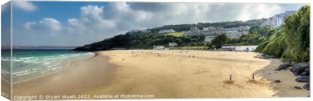 St Ives, Cornwall: Porthminster Beach Canvas Print by Stuart Wyatt