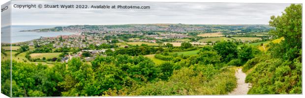 The path to Ballard Down Canvas Print by Stuart Wyatt