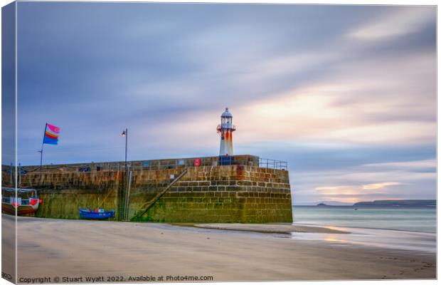 Smeatons Pier, St Ives Canvas Print by Stuart Wyatt