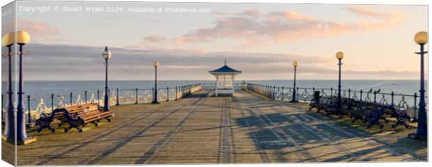 Swanage Pier Canvas Print by Stuart Wyatt