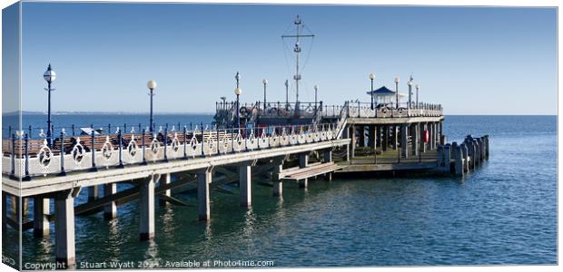 Swanage Canvas Print by Stuart Wyatt