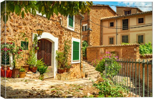 Fornalutx house Mallorca. Rustic Charm. Canvas Print by Alex Winter