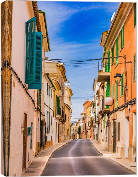 Andratx street, Spain Canvas Print by Alex Winter