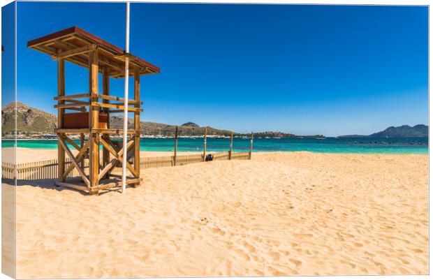 Pollensa beach Canvas Print by Alex Winter